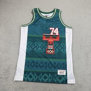 Headgear Classics TOSA Shirt Mens Large Green Tank Jersey Aztec 74 Graphic